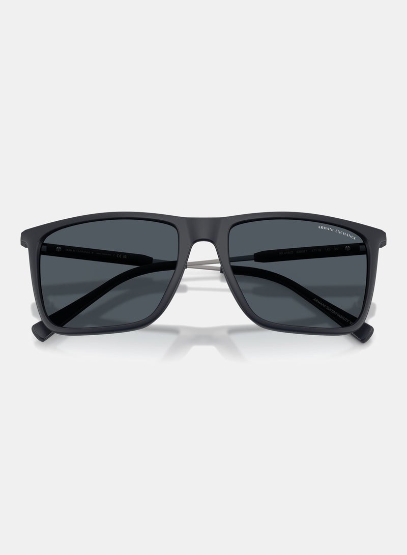 Armani Exchange Full Rimmed Square Sunglasses 0AX4160S - Image 4